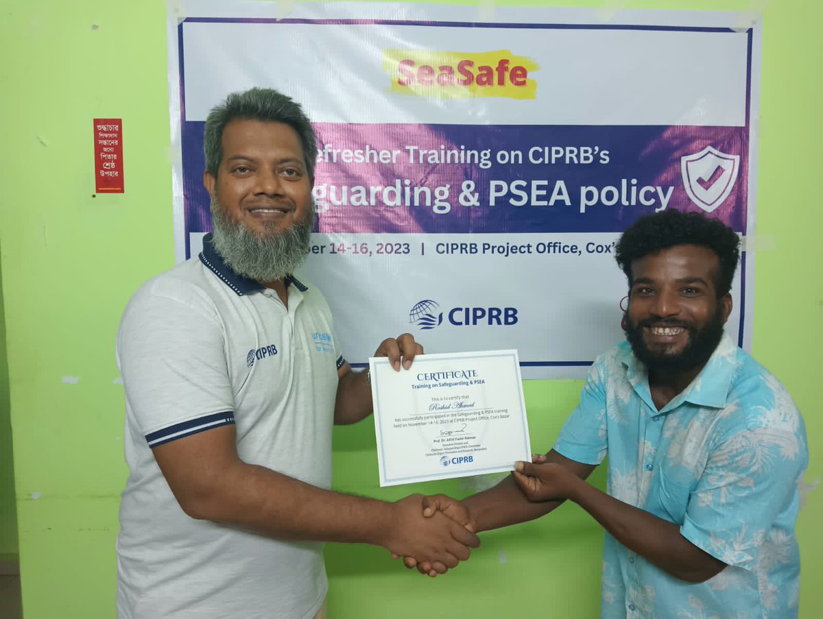 Surfer_Rashid's tweet photo. Mashallah Today I took a nice training about Safeguarding Policy HR Policy
Dos and Don'ts Policy #ClPRB
#RNLI
#Cox's Bazar #Bangladesh https://t.co/I5L3pDp8TI