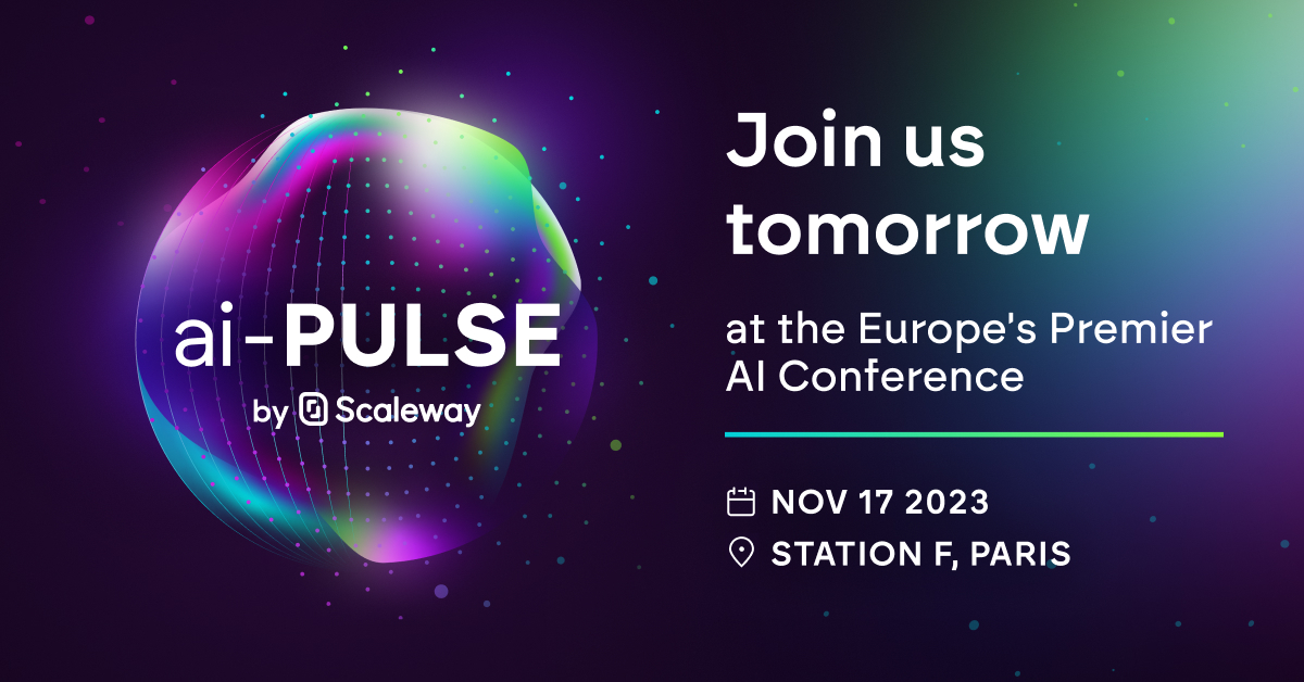 📅 #aiPULSE, it's starting tomorrow : the event will bring together key players from across the industrial ecosystem to talk about AI.

You can still join us online, the live stream session is available here 👉 ai-pulse.eu