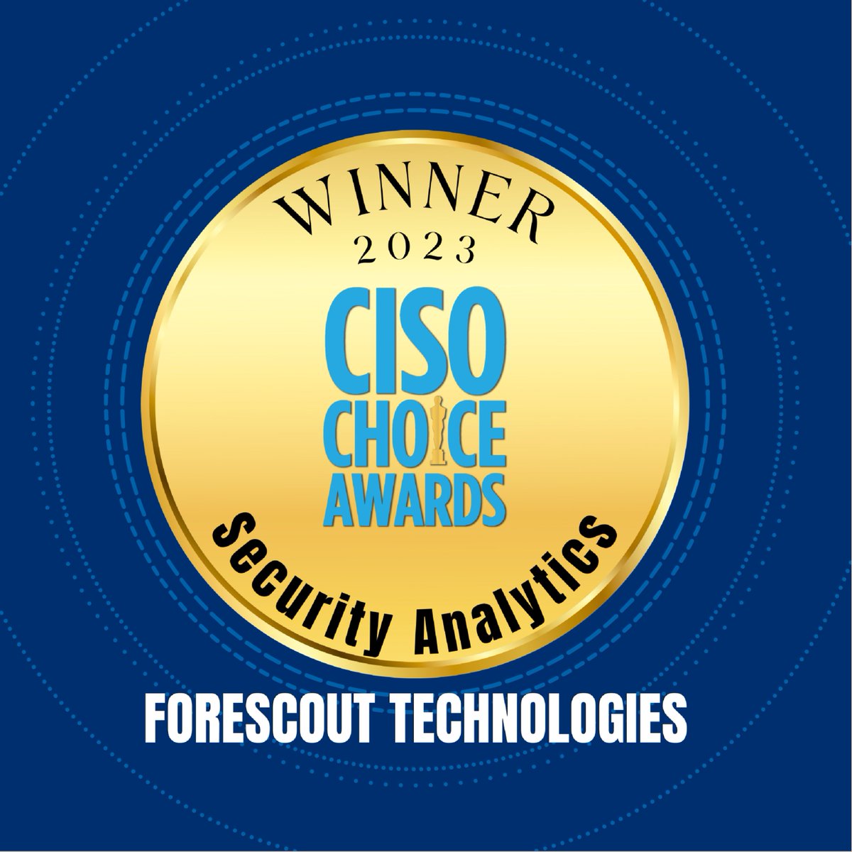 We're thrilled to announce Forescout won the #CISO Choice Awards in the #Security Analytics category! 🏆 It's great to be recognized for our innovations in security operations/analytics that help improve #SOC efficiency.