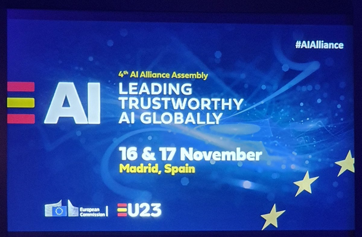 Starting engines in the 4th European AI Alliance Assembly in Madrid. @UDC_gal #IA #AIAlliance