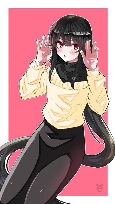 こ⋯この辺⋯? #マナちゃん私服部 