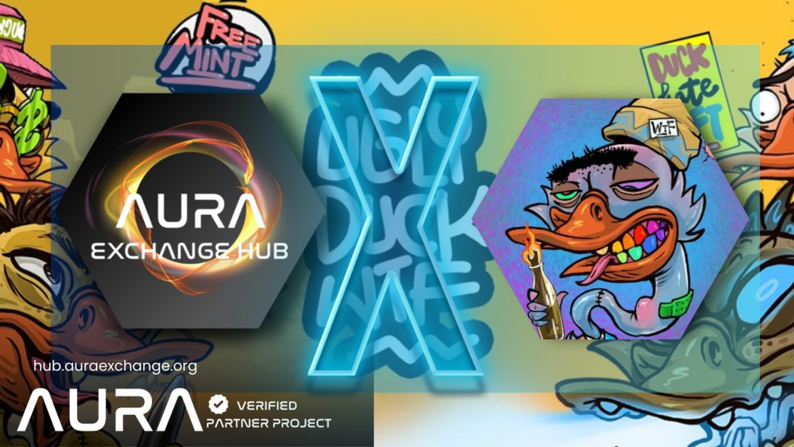 Partnership @Uglyduckwtf x @AuraExchange Grateful to be connected in the growing Aura Army 💫 A huge network supporting communities & assisting project growth #Aura #Atoms #AuraExchange #E2E Check out Ugly Duck WTF here! hub.auraexchange.org/collection/eth…