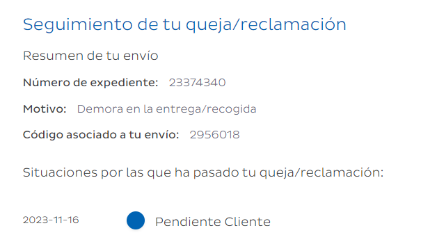AnFraSa80's tweet photo. @SEUR_responde que significa que esta pendiente cliente.. yo no tengo nada pendiente https://t.co/3LUfydSBSo