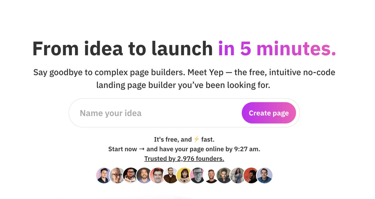 Really cool to see many different kinds of projects launching their landing pages on Yep, see a few of them below!  

yep.so/p/abby 
yep.so/p/heirloom 
yep.so/p/friendsies 
yep.so/p/hustle-gpt-s…

Create your free landing page on yep.so!