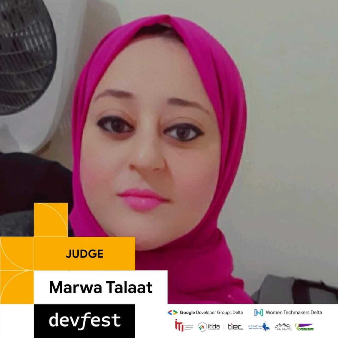 GDG_Delta's tweet photo. 🚀 Meet Eng. Marwa Talaat, a Distinguished Judge at DevFest Mansoura Hackathon! 💻🌟 
With expertise in Android and programming, she brings invaluable guidance: from technical proficiency to tackling complex coding challenges. 🧠💡 https://t.co/weZQKrseYF