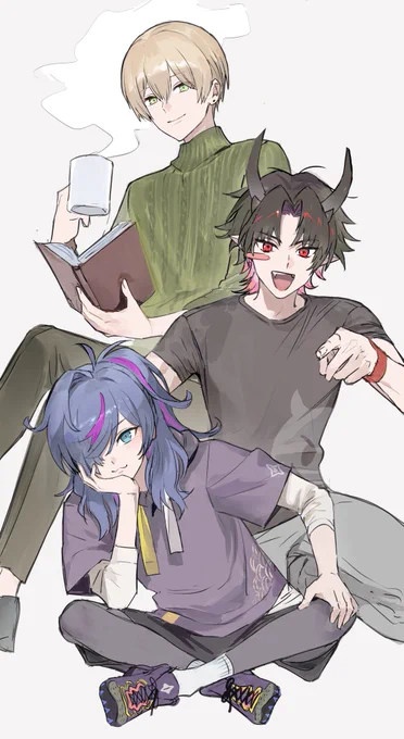 ( 様)私服イラストを描かせていただきました デビューおめでとうございます:D  #テリオスタ #描くらぎ #アルバrt #絵んがわ