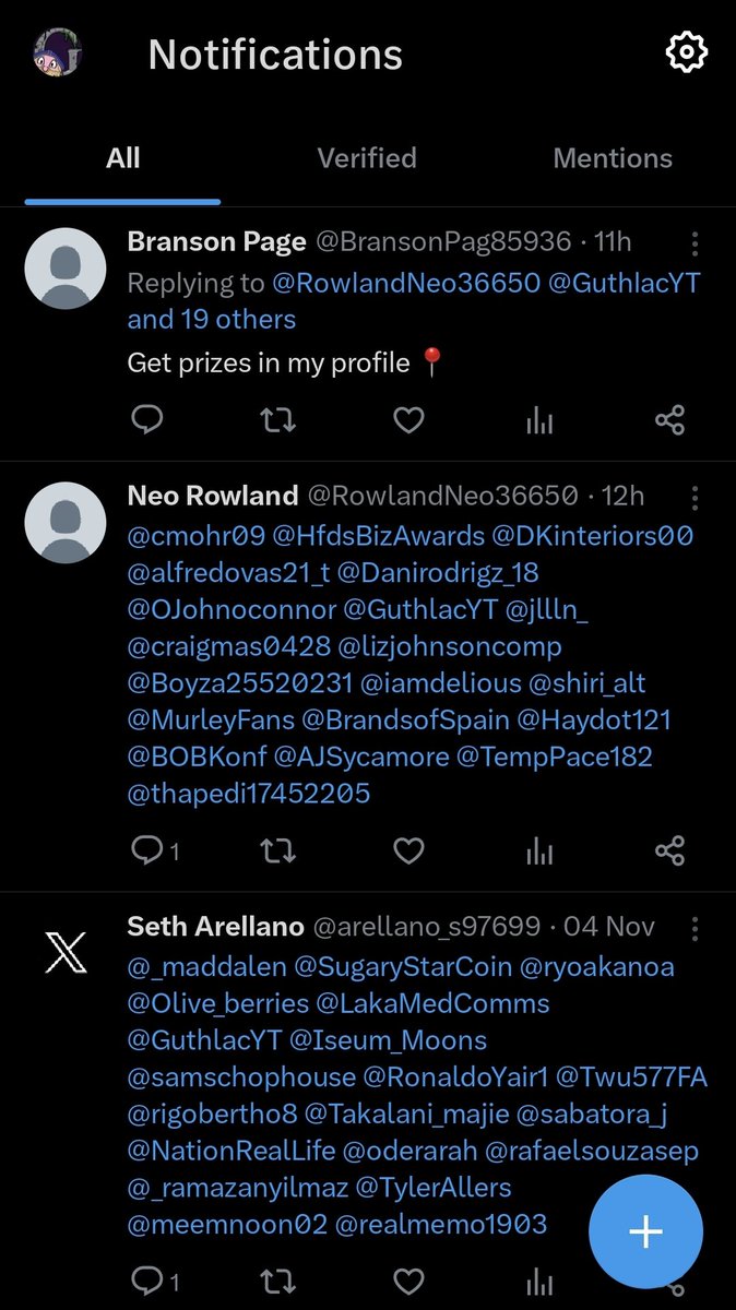 GuthlacYT's tweet photo. Elon stopping the bots, is it? https://t.co/xABX86QZMy
