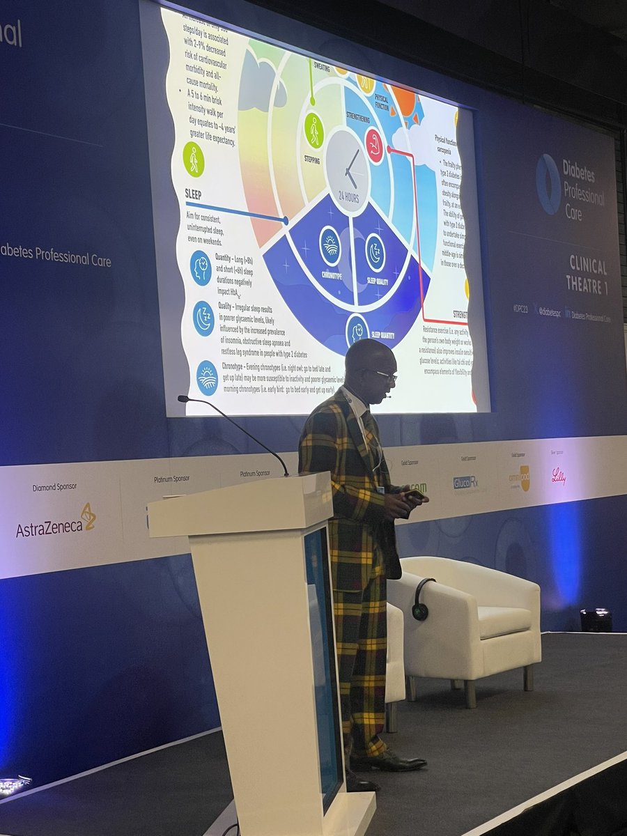 NusratkRD's tweet photo. @drkevinfernando back in clinical theatre 1 at #DPC23 talking about type 2 diabetes and sleep disorders - the sleeping giant!
#sleepapnoea #restlessleg #π€π€ https://t.co/Vue9gfXg5i