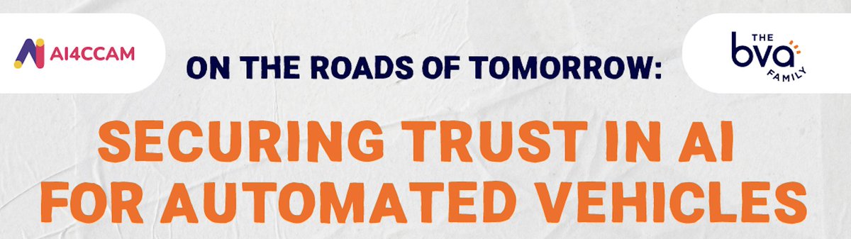 #CCAM.  📅 On 29 November, let's explore #AI’s impact on connected and #automatedvehicles!

“Securing Trust in AI for Automated Vehicles” webinar will share insights on building trust and conditions for adopting AI-driven solutions. 

👉tinyurl.com/2s45p25z