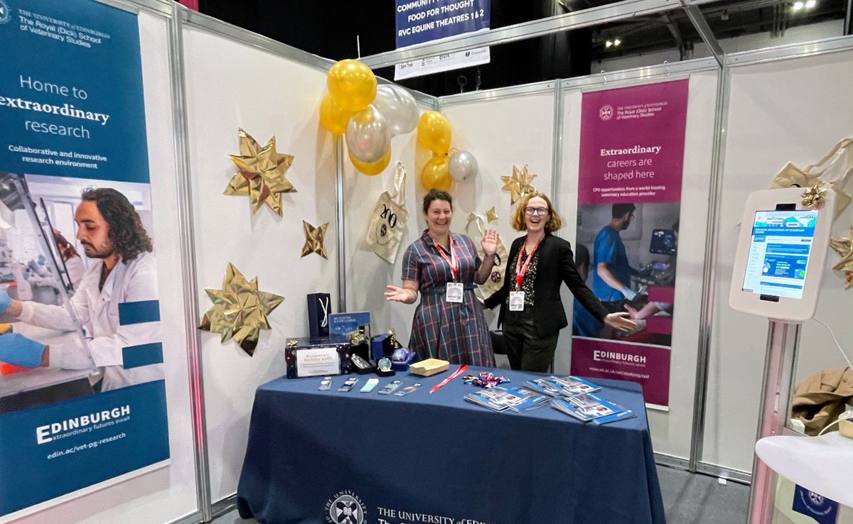 That's us set up and ready to go! 

Come and see us at #LondonVetShow this week on stand N63 and chat to our team about the postgraduate study and #CPD opportunities we can offer - oh and we've got a free prize draw for lots of lovely #bicentenary goodies too!