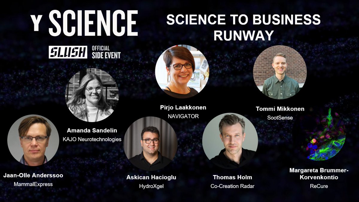 This year at #yscience, something new is brewing! We're partnered with @UH_Innovation to bring commercialisation projects of @helsinkiuni on stage! Welcome - Science to Business runway 🎉 Join us on November 30! Register here (free and open for all): platform.slush.org/public/slush23…