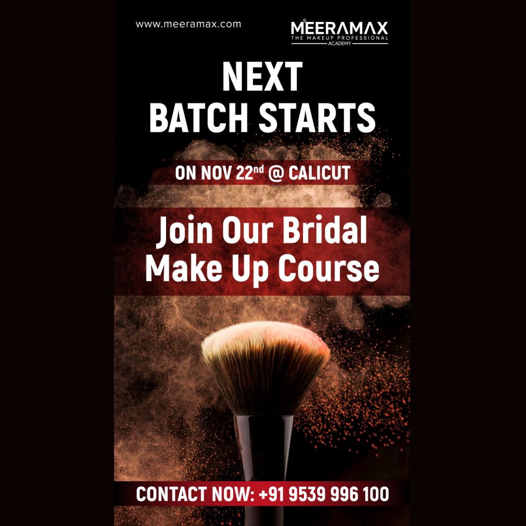 max_meera's tweet photo. Next Bridal Calicut Batch Starts On Nov 22nd  

Few seats left 
Contact Now- 9539996100

#makeup #MakeupAddict #Kochi #calicut
#meeramax
#makeupartist #makeuptutorial https://t.co/leDo6UD8gO
