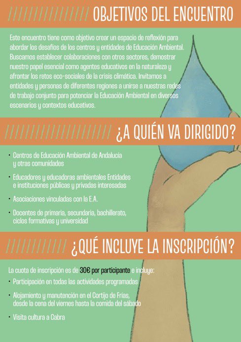OndasRed's tweet photo. Una oportunidad para encontrarnos centros, entidades, educadoras/es de EA @RedEquipedam @Edu_Ambiental @scea_cat @avedamCV https://t.co/hlXw3GQjJS