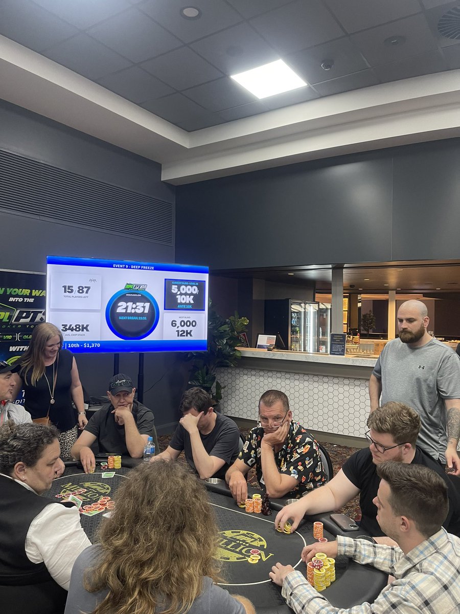 Finished 15th, straight>set in a raised pot on T9276. 

Top 10 was paid, unfortunate 🥶