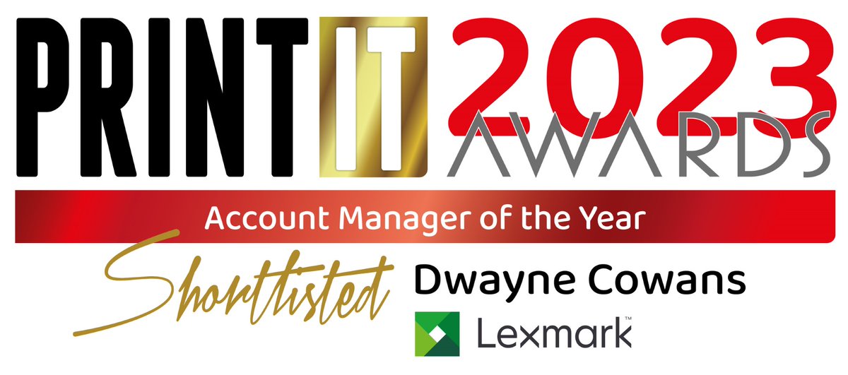 Not long to go until the #PrintITAwards 2023, where Dwayne Cowans is shortlisted for Account Manager of the Year! With 30 years in the industry, Dwayne’s wealth of experience &amp; expertise enables him to support key partners to create #customers for life! bit.ly/46C5w1k