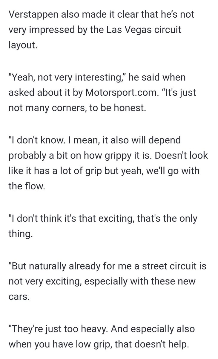 Alex_Gillon's tweet image. I'm just going to say it.. The F1 World Champion should not be talking this negatively about F1

It's fine to voice his opinion, but I think he needs to remember his responsibility to the sport and do things for the good of it more