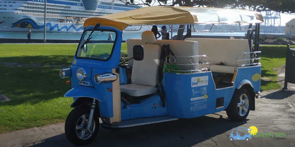 Descubre la ciudad a través de rutas entre los 45 minutos hasta los 90 minutos⏳, ofrecemos una experiencia que te hace partícipe del ambiente local🌴, sintiendo el pulso de Las Palmas de Gran Canaria🌇. #TripGreenTripLife #TukTukCanarias #TurismoSostenible #ExperienciasCanarias