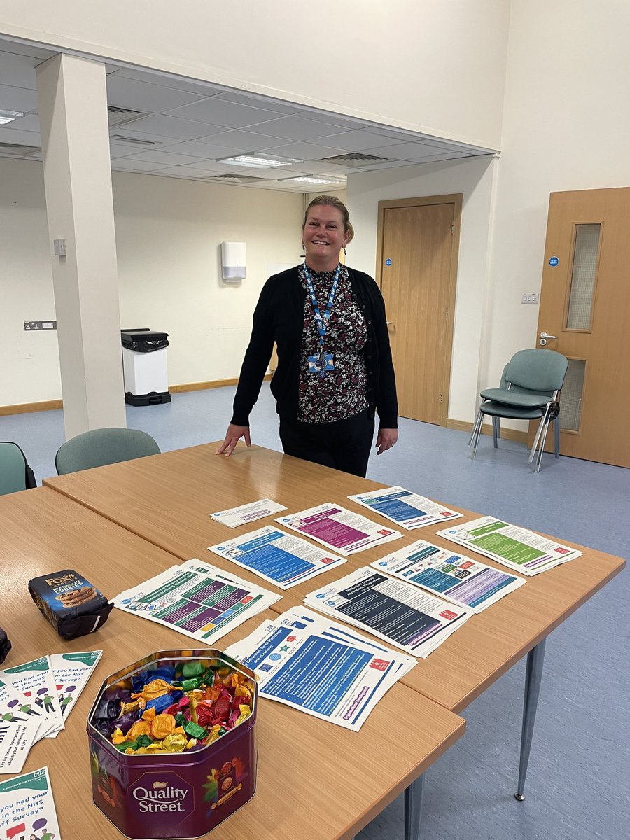 jclarkewheatley's tweet photo. We are at @Coalvillehospi1 today until midday to promote the NHS Staff Survey, Stop the Pressure Week @LPT_TV and some of our Organisational Development offers 🎉 we are in the training room and can’t wait to speak to you 😃 we have lots of goodies and info for you #wearelpt https://t.co/6uFg4uiIzI