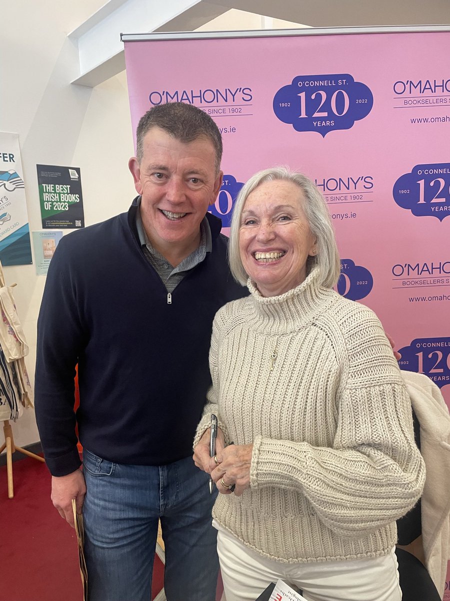 Great to meet @MarieCassady yesterday in @OMahonysBooks signing copies of her new book #BodyofTruth. Amazing career of public service behind her, she hadn’t done too badly in her writing career to date too!!
