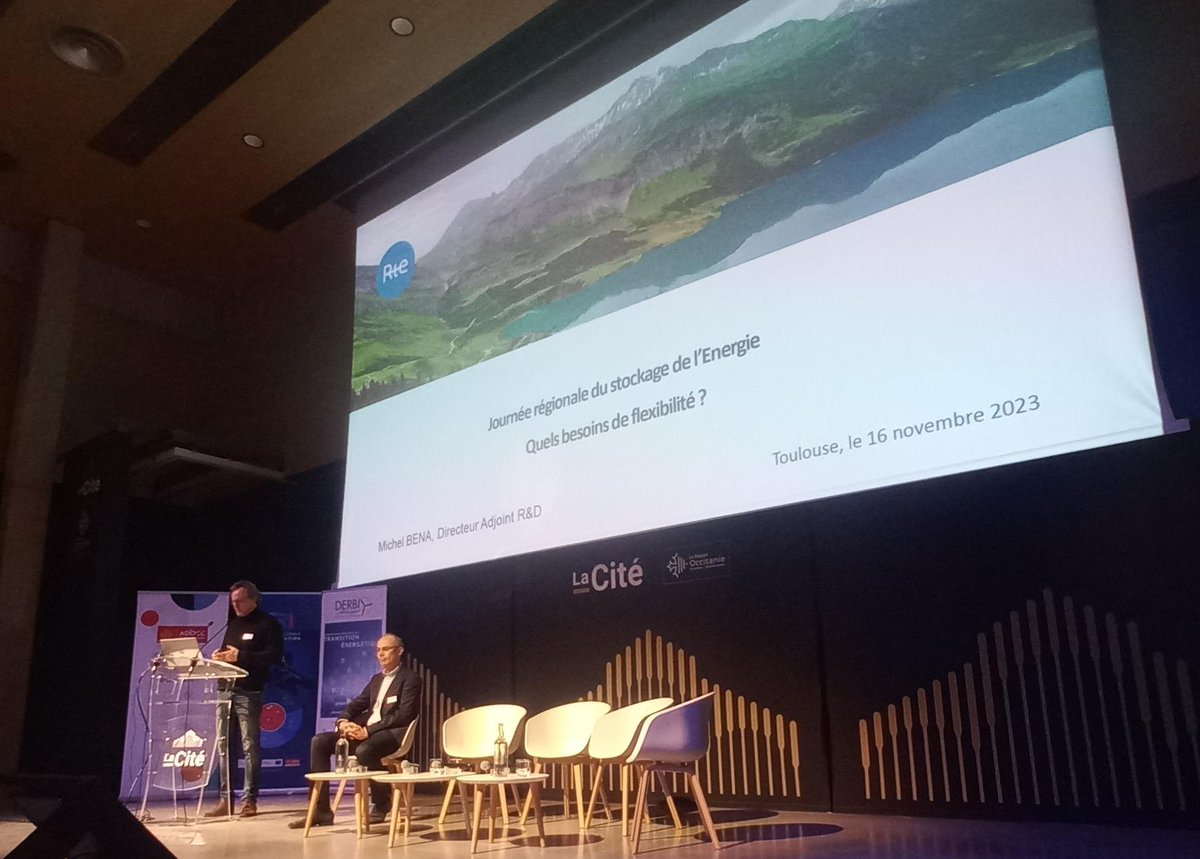 enedisOccitanie's tweet photo. 🔋 #endirect Toulouse🌍 @enedis participe à la Journée Régionale sur le Stockage de l'Énergie Électrique. Face à la croissance des énergies renouvelables et à la variabilité de la production, l'augmentation des capacités de stockage électrique devient cruciale #strategieregionale https://t.co/OhT2rh9cS1