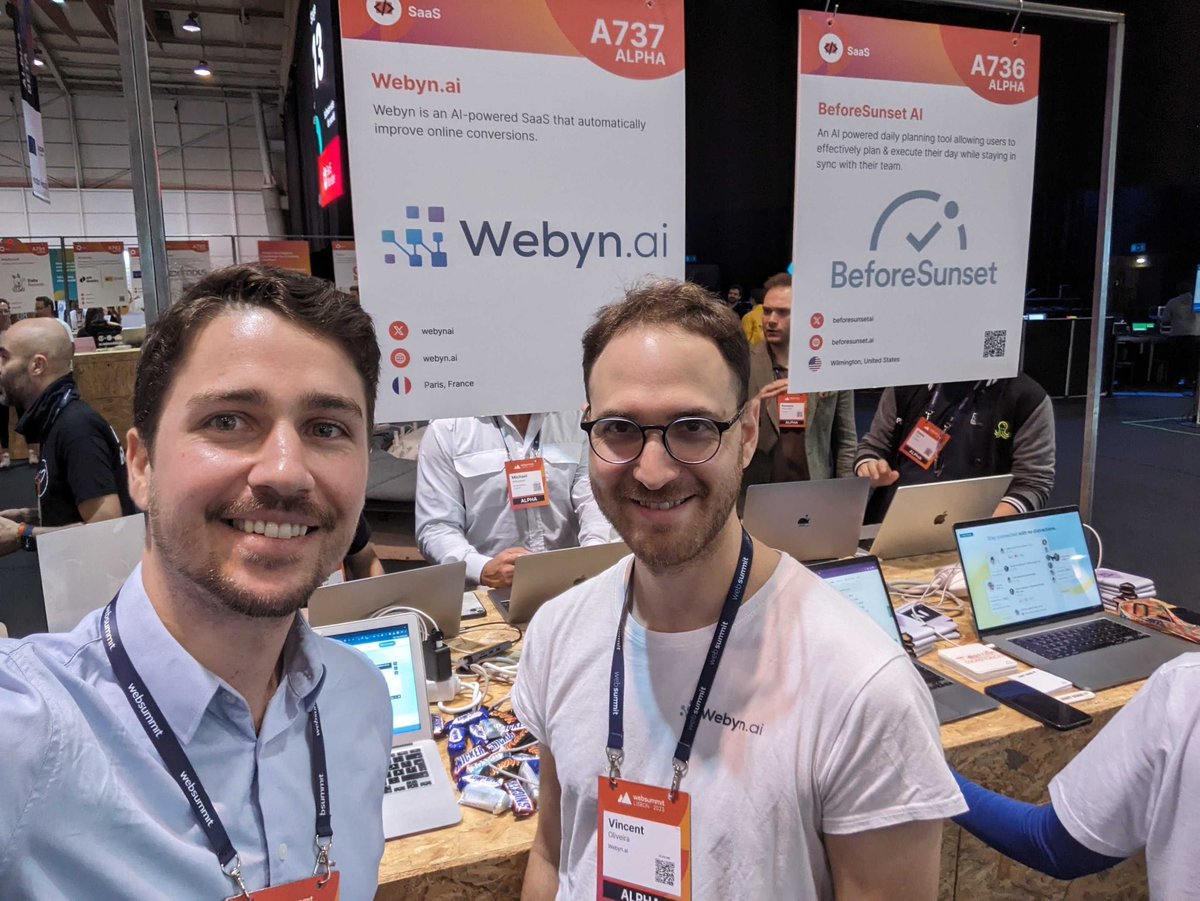 WebynAi's tweet photo. Come and meet us at #WebSummit booth A737 ✈️ https://t.co/VADIcOIOEB