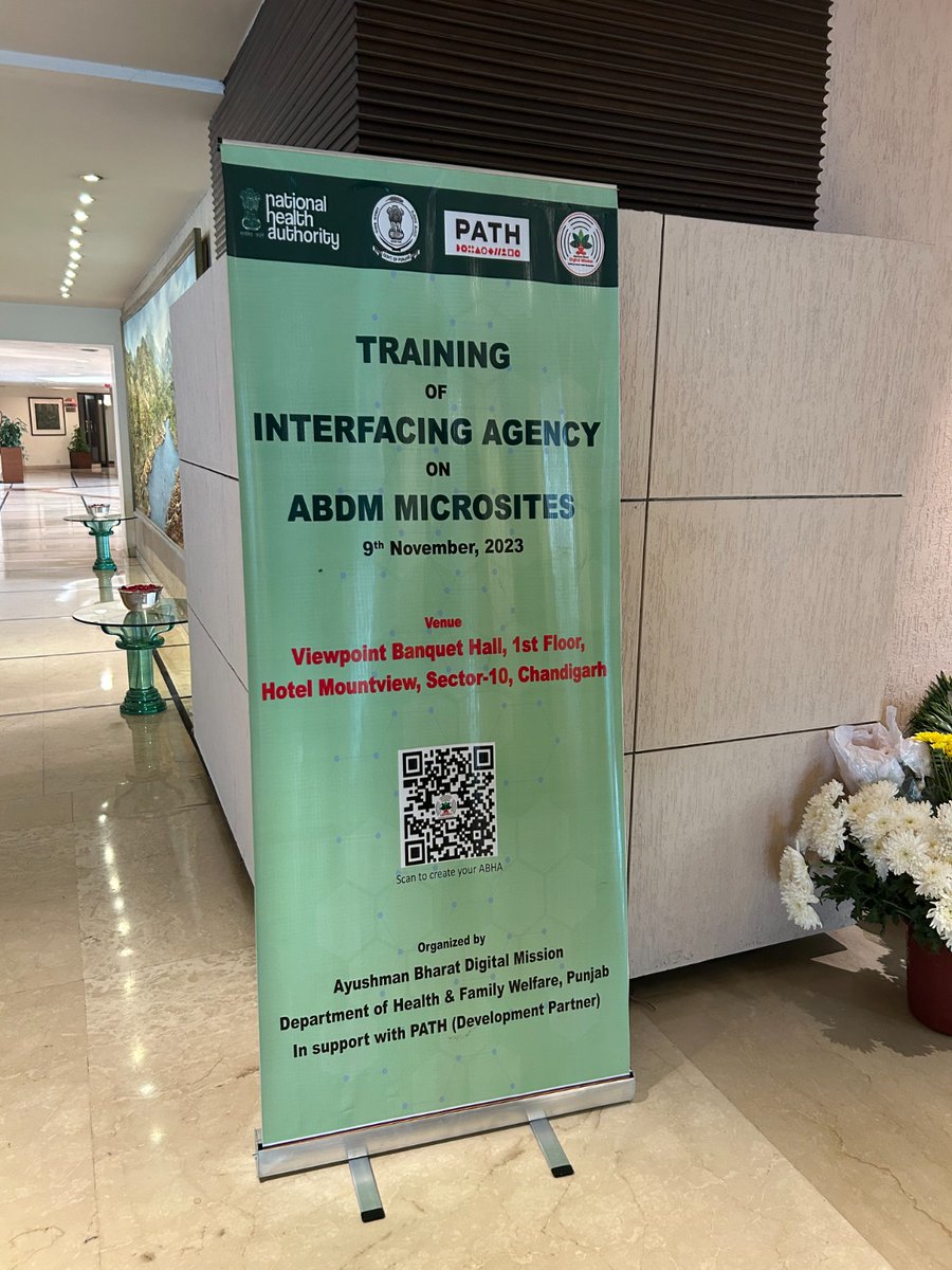 AyushmanNHA's tweet photo. Under the #100MicrositesProject an orientation training of the #ABDM_Microsite Interfacing Agency for Punjab microsites was conducted on 09.11.2023 in Chandigarh.
#Digitalhealth #ABDM https://t.co/2FjnDYpKQq