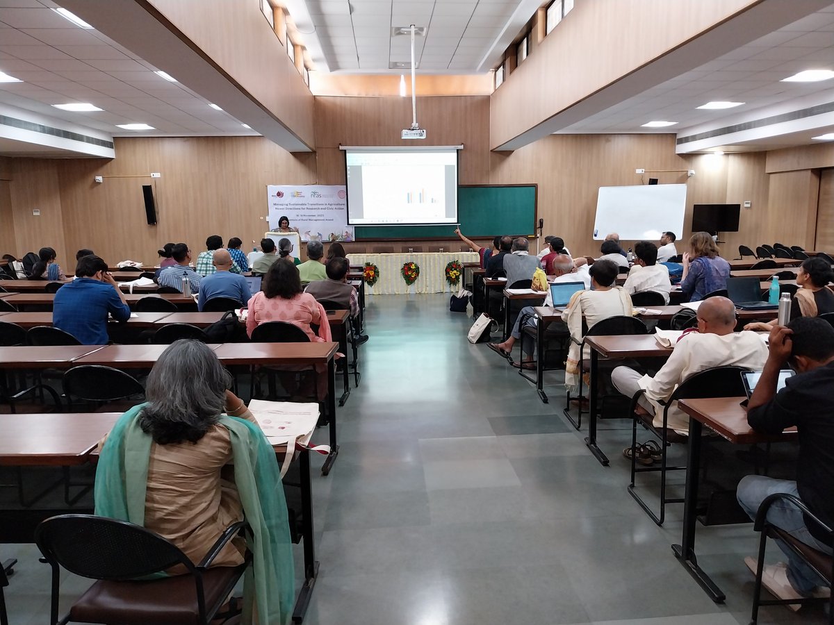 We have sessions going on to discuss "Farming agroecological transitions" to understand farming undergoing changes by ensuring sustainabilty, chaired by Dr Richa Kumar and Prof C Shambu Prasad.
<a href="/asaxena87/">Abhishek Saxena</a> <a href="/shambuprasad/">Shambu Prasad C</a> <a href="/socialAnkit/">Ankit kumar</a> <a href="/DuttaDeborah/">Deborah Dutta</a>