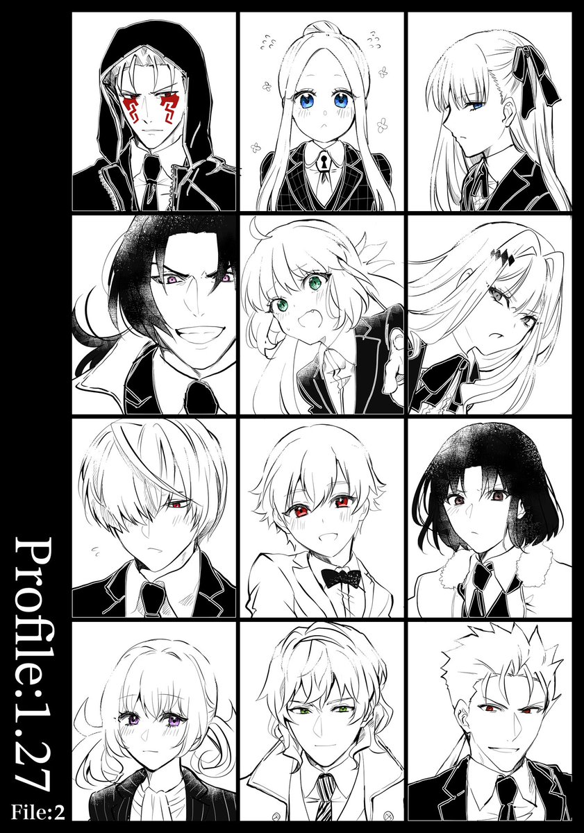 現パロスーツリクエスト②
アルキャスとバーヴァンシーが続いてリクエストいただいたのは良いFate。ビーマはいつかちゃんと全身描きたいかも。 