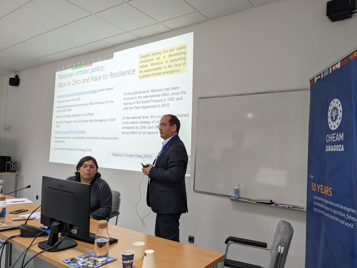 CIHEAMZaragoza's tweet image. ⭕️Day 2 of our GHG mitigation international seminar is under way! Learning about experiences in 1⃣1⃣Mediterranean countries #SharingKnowledge #FeedingtheFuture #ClimateAction