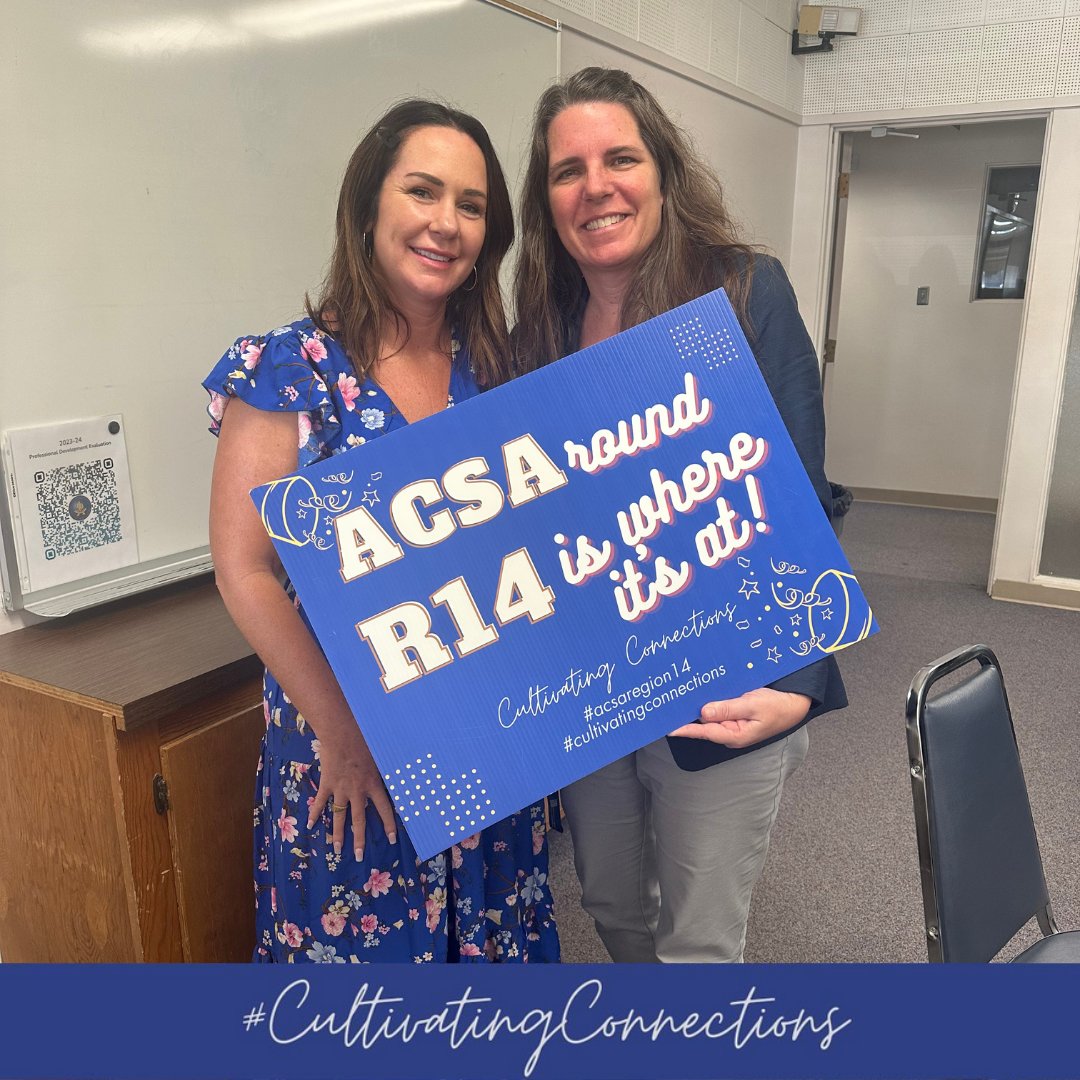 ACSA Region 14 (@acsaregion_14) on Twitter photo Ashley Lucchesi from our BLAST/Bellflower chapter makes sure she's #cultivatingconnections with <a href="/UsdBellflower/">Bellflower Unified</a>'s Bonnie Carter - she has a wealth of knowledge of all things K-12. She's a supportive leader and role model for all of us.
#acsa #r14 #acsaregion14 #acsaround Ashley Lucchesi from our BLAST/Bellflower chapter makes sure she's #cultivatingconnections with <a href="/UsdBellflower/">Bellflower Unified</a>'s Bonnie Carter - she has a wealth of knowledge of all things K-12. She's a supportive leader and role model for all of us.
#acsa #r14 #acsaregion14 #acsaround