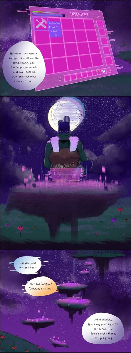 Vangh17a's tweet photo. Back from the dead with a surprise post!

Wanderer pt 26! 
#rottmnt #SaveRiseoftheTMNT #RiseSeason3 https://t.co/FJkjFkEtil