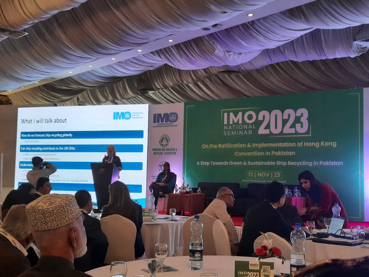 IMO Conference 2023, Day 1
IMO Consultants Ms. Gudrun Janssen, Mr. Takeshi Naruse and Mr. Jun sun enlightened the audience with Technical discussions on HKC regulations.
#shiprecycling #HKC