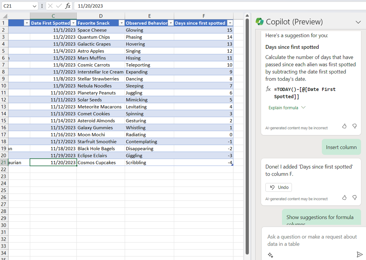 Been playing with the various microsoft office copilots first take