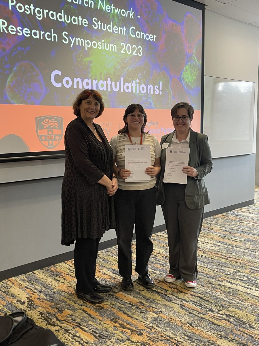 Congratulations to our award winners of each presentation session and all presenters for showcasing their wonderful work at #CRNHDRs23 #HDR #CancerResearch #Career
