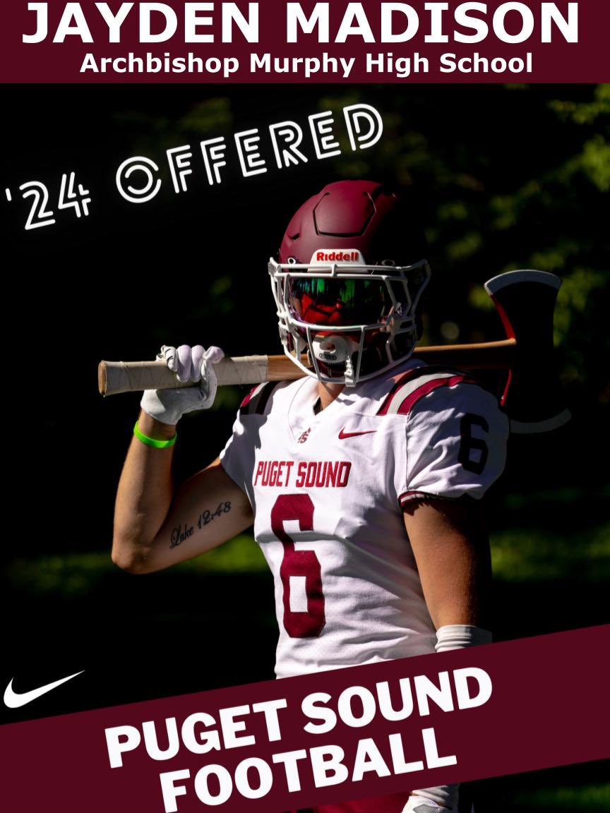 After a conversation with <a href="/LOGGER_LBCOACH/">UPS Loggers Coach Jeff Schmidt</a> I have received an offer from the University of Puget Sound! Go Loggers!!! 🪵🪓
<a href="/Ryan_Clary_/">Ryan Clary</a> 
<a href="/BrandonHuffman/">Brandon Huffman</a> 
<a href="/coachcroninamhs/">Coach Cronin</a> 
<a href="/CoachJordanSC/">Jordan James</a>