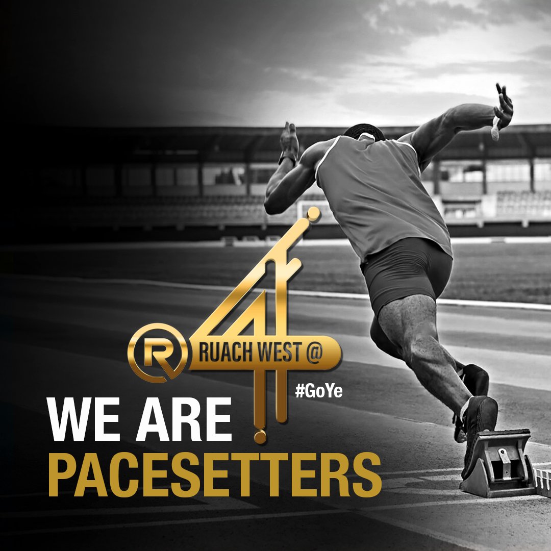 We set the pace, others follow. 😎

#GoYe 
#RWestAt4
