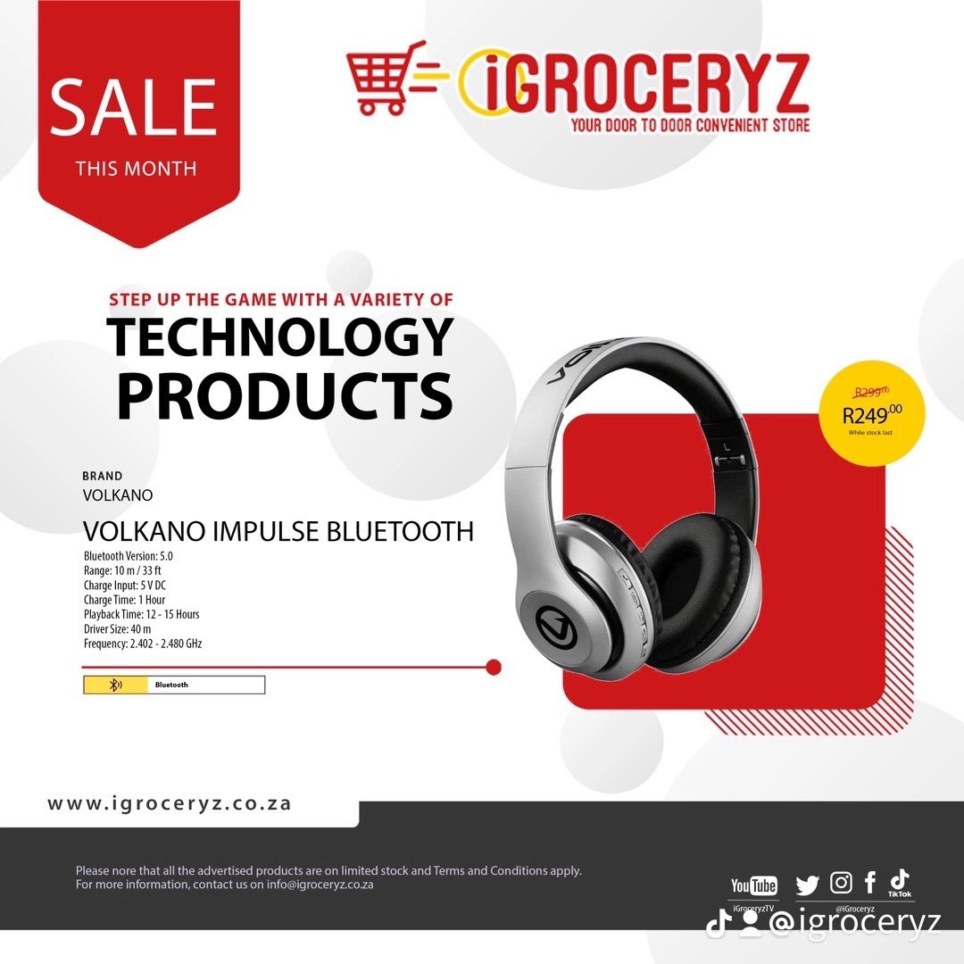 iGroceryz's tweet photo. STEP UP THE GAME WITH A VARIETY OF TECH PRODUCTS FROM https://t.co/mjVzkyhW6U https://t.co/OpAn4Kv0ms
