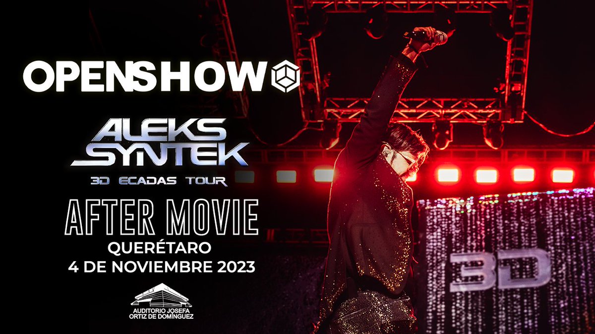 openshowmx's tweet photo. 🔴 Vuelve a disfrutar de los mejores momentos de @syntekoficial  en #Queretaro en el #AfterMovie que preparamos para ti.

Suscríbete a nuestro canal oficial de 𝗬𝗼𝘂𝗧𝘂𝗯𝗲: 𝗢𝗣𝗘𝗡 𝗢𝗖𝗚.

👉🏾 https://t.co/MuNfZjd32B https://t.co/ldAdVJmFnF