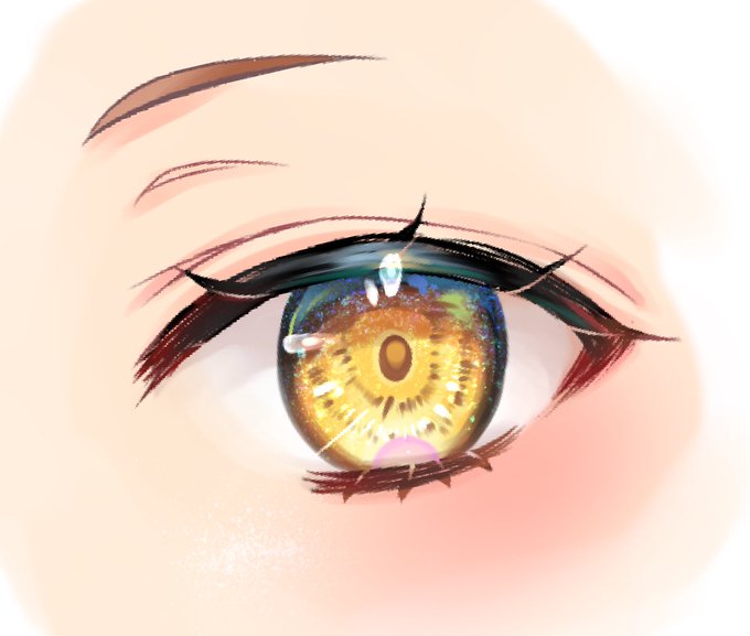 「eyelashes reflection」 illustration images(Latest)