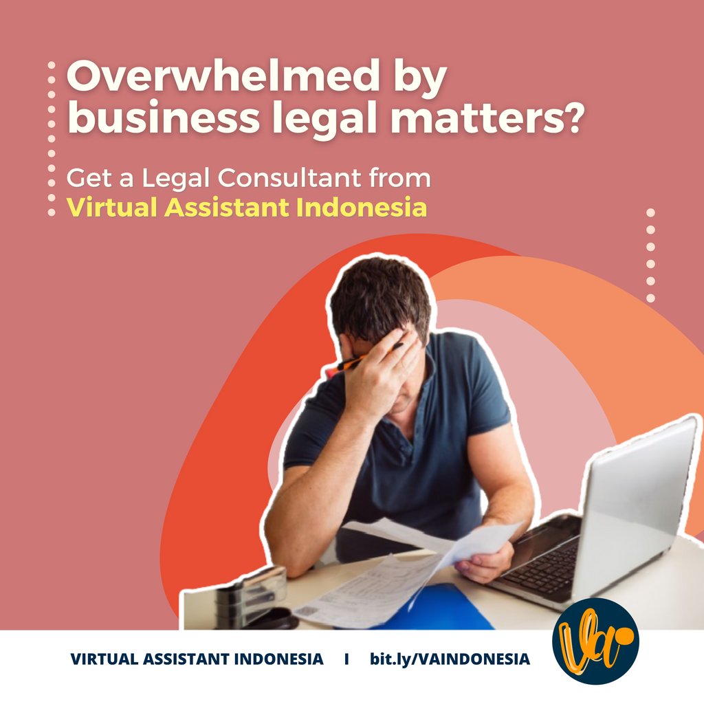 vai_id's tweet photo. Navigating Business Legalities. From complexities to clarity, our Legal Consultant service empowers your journey. Tailored support, affordable fees. Ready to thrive? Book your free consultation now: https://t.co/YSb9dyMPah⁠
⁠
#vai #virtualassistantinindonesia #jakarta https://t.co/EkCXIkL5Me