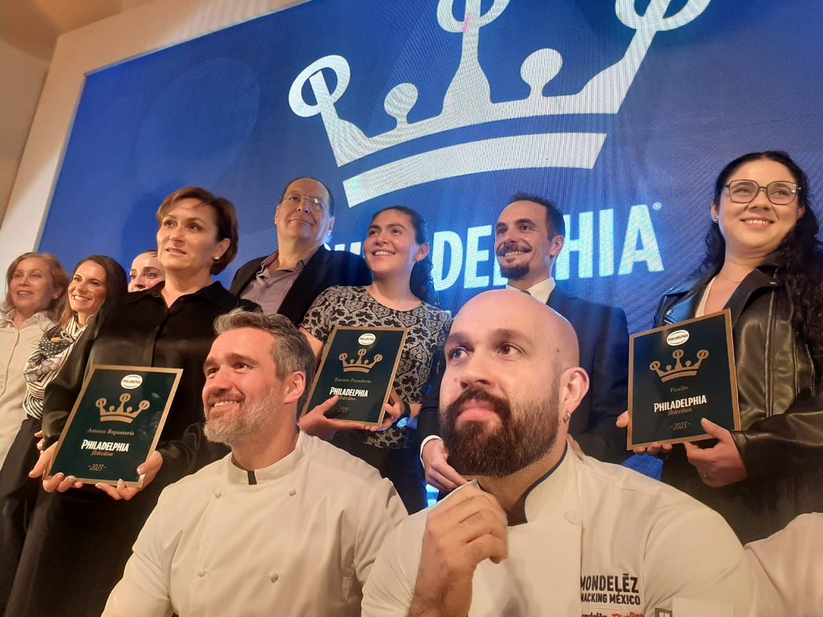 vatelclubmexico's tweet photo. #philadelphiaselection 2023 reconoce a lo mejor de la panadería y pastelería en #CDMX. @DaSilvaPan @dasilvachef reciben el galardón, situándose en el #TopTen del certamen #quesophiladelphia @MDLZ https://t.co/ogP029e0VP