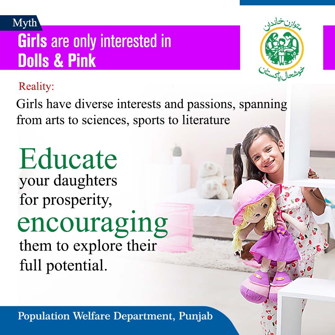 Educate your daughters for prosperity!
#PWD #Daughters #Education #SmallFamily #FamilyPlanning