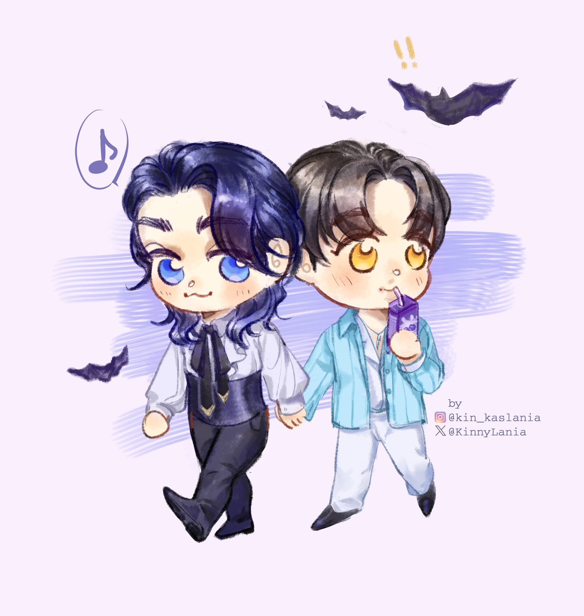 KinnyLania's tweet photo. “ Khun Jeff bring a boy to the castel, who is he ?! Khun likes him so much cuz he even bought milks for him “ - The little bat said 
#JeffBarcode 
#DutchMillxBarcode https://t.co/xBZQdLVGc1