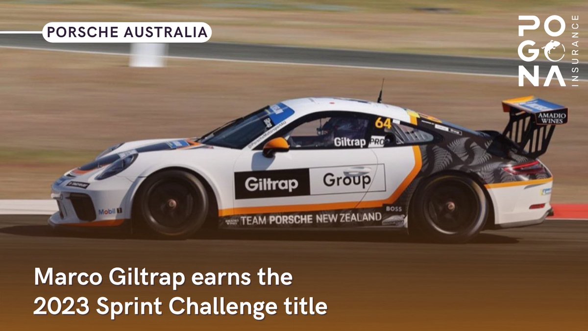 Marco Giltrap is the 2023 Porsche Michelin Sprint Challenge Australia champion! The Earl Bamber Motorsport driver was very consistent throughout the 18-race season with 4 victories, 4 second-place finishes, 2 third-place finishes and 6 more top-fives. #SprintChallengeAustralia