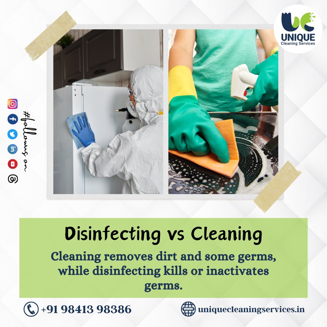 cleanunique1's tweet photo. For maintaining a clean and hygienic environment Contact now at - 9841398386
Schedule Deep cleaning &amp; Disinfectant services

#ChennaiCleaningServices #ProfessionalCleaningChennai #Deepcleaning #uniquecleaningservicesinchennai #DisinfectionvsCleaning

#INDvsNZ #RohitSharma https://t.co/3pKOwpA0qW
