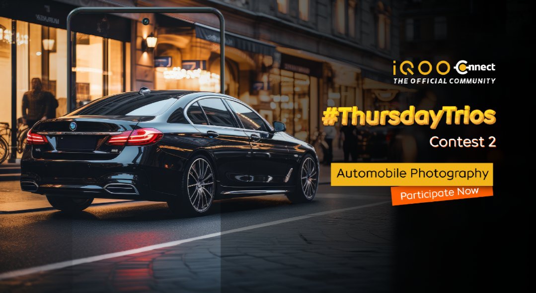 TechSAM009's tweet photo. Hey #iQOOFans!
" #ThursdayTrios Contest 2 " is live on #iQOOCommunity
The theme for #ThursdayTrios Contest 2 is "Automobile Photography" ๐๐
Participate Here And Win Qool Gifts ๐ ๐
โฉ Link: https://t.co/2XpDwcnKMq
@IqooInd
@nipunmarya
@parakram_h https://t.co/BpITS1C9ew