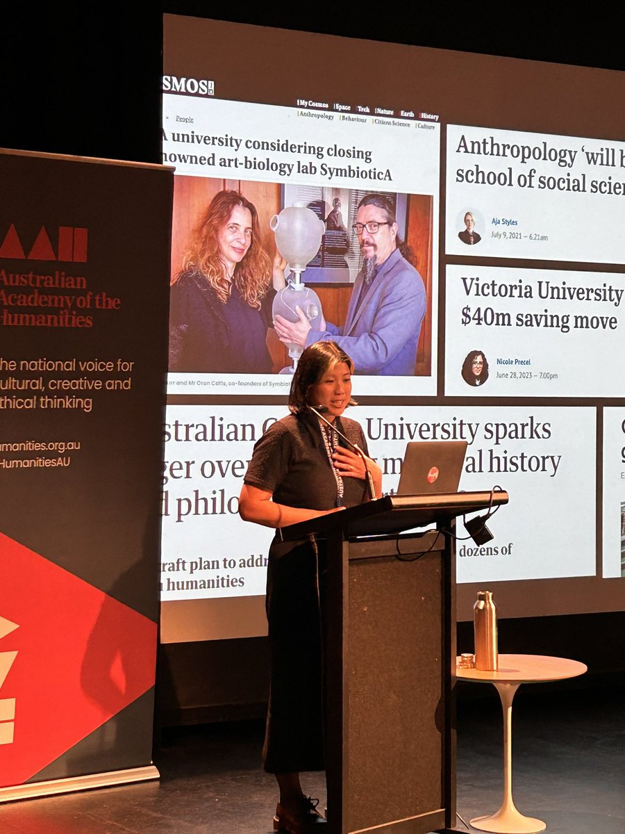 HumanitiesAU's tweet photo. Companies like Google and Apple have spent millions creating voices for their machines - mostly feminine. Many of them also perform labour often associated with women. @thao_pow examines the implications of gendered voices &amp; our society @Monash_Arts @AdmsCentre #AAHSymposium https://t.co/IuB13U4Dwn