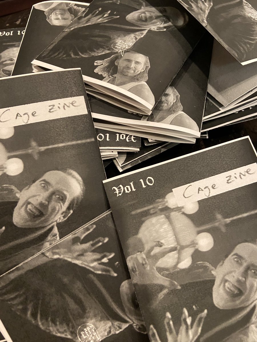 OwlRambunctious's tweet photo. It’s here! Issue 10 of Cage Zine has hit newsstands. Focused on the new(ish) movie #Renfield . 
If you haven’t picked one up you’re missing an understanding of how bats feel about #Dracula https://t.co/enRyuGXbjc