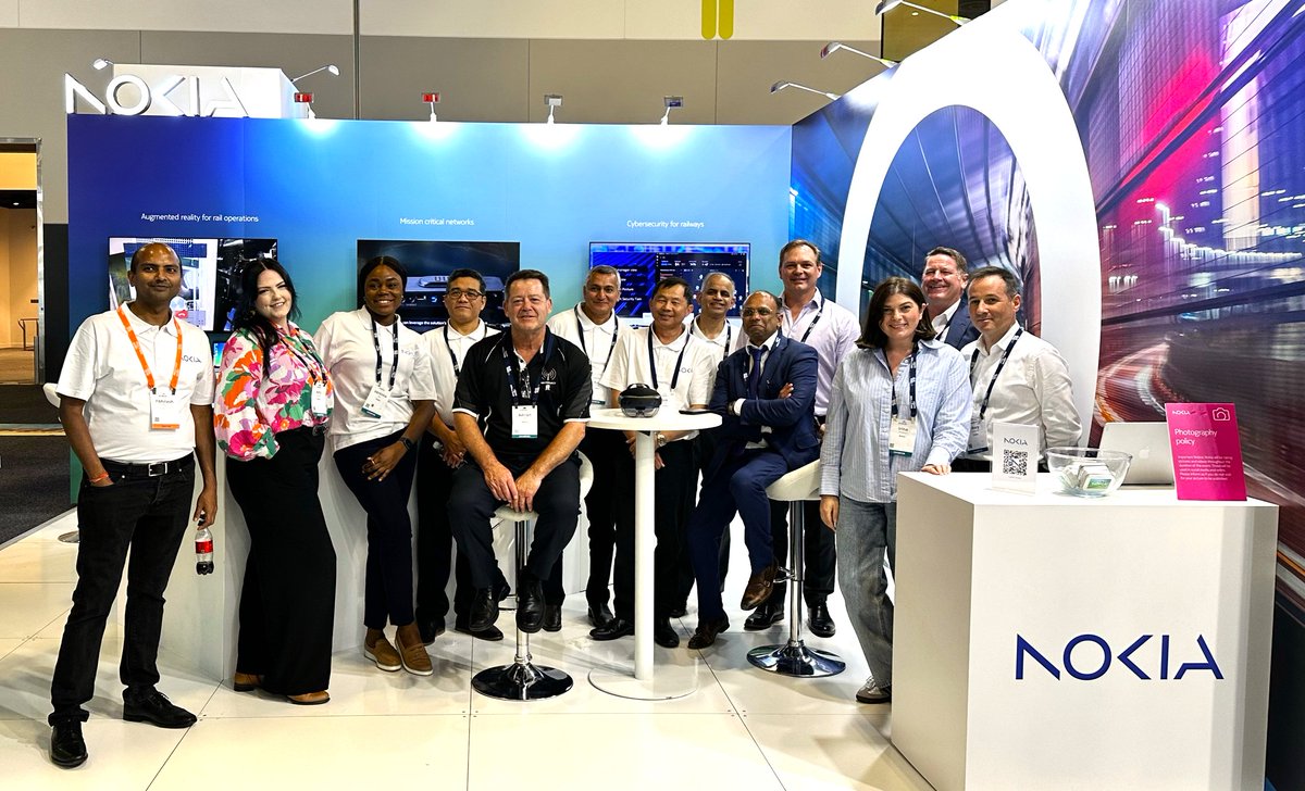 That’s a wrap for the #Nokia Stand #136 at #AusRAIL in Sydney! Thanks to the <a href="/AustRail/">🚄Australasian Railway Association (ARA) 🚃🛤️</a> organizers for an incredible event, and we will see you all next year! For further information about Nokia’s #railways solutions, please visit: nokia.ly/46vYprb