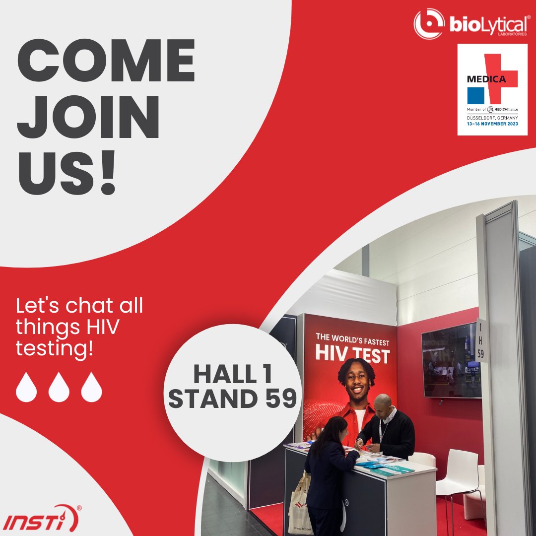 Today is the final day of MEDICA 2023 – come visit us in Hall 1, Stand 59 to learn more about the world’s fastest test platform and see how fast the test is for yourself! . #medica2023 #medica #conference #hiv #hcv #syphilis #testing #rapidtests #diagnostics